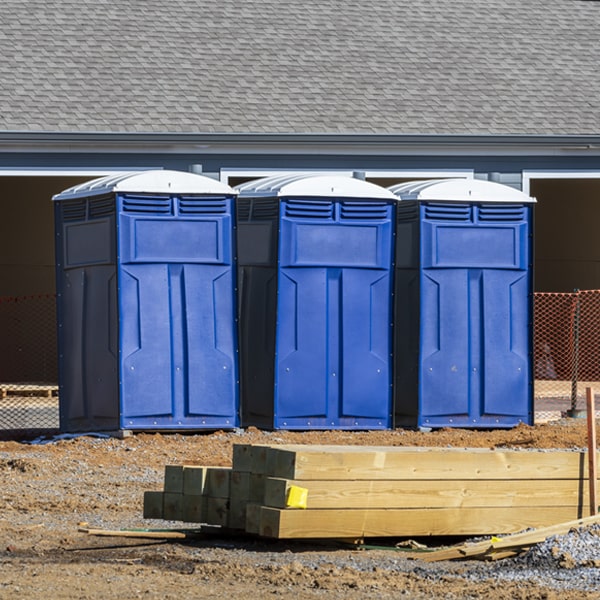 how can i report damages or issues with the porta potties during my rental period in Rosanky